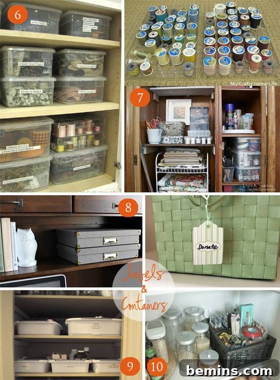 Organized Craft Supplies