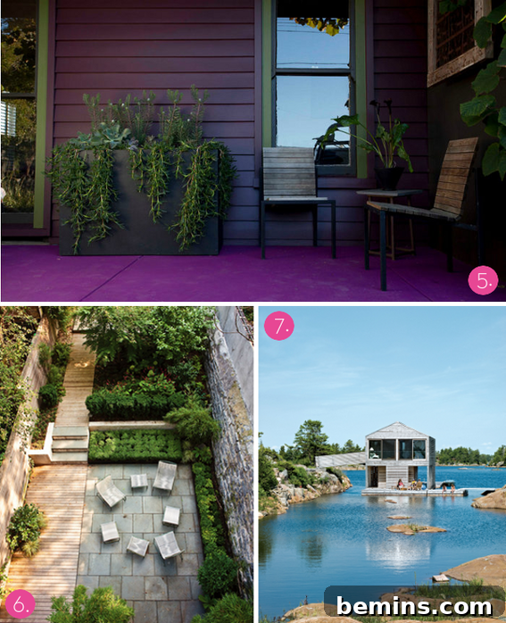 Purple Patio Design Idea