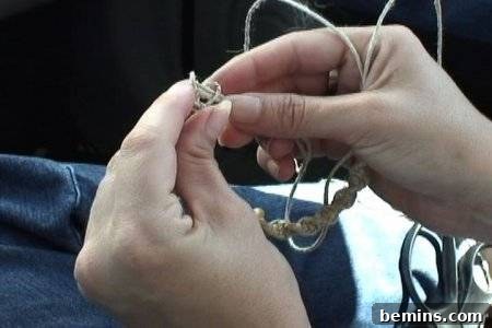 Working with hemp twine