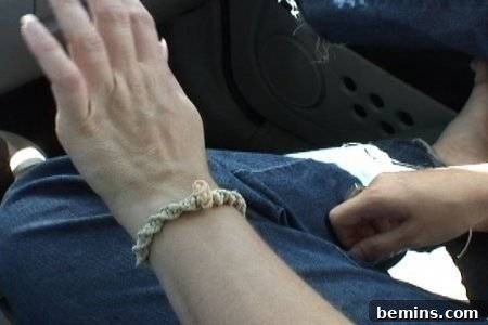 Hemp bracelet on a hand
