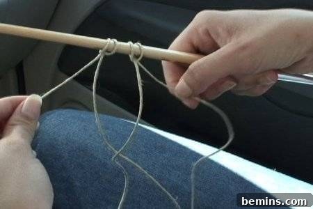 Looping the right strand
