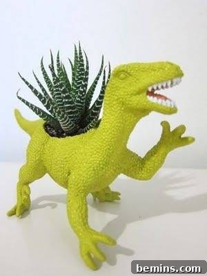 Dinosaur Planters