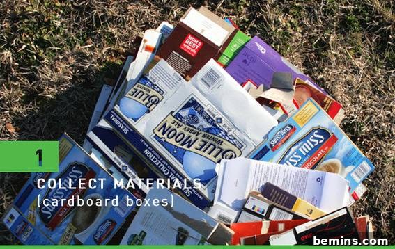 Cereal Boxes Ready for Garden