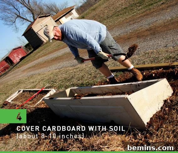 Wetting Cardboard Weed Barrier
