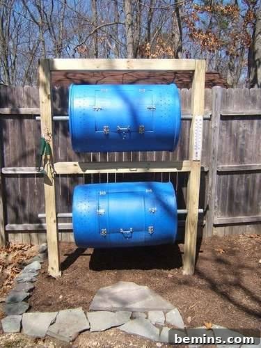A stackable barrel composting system