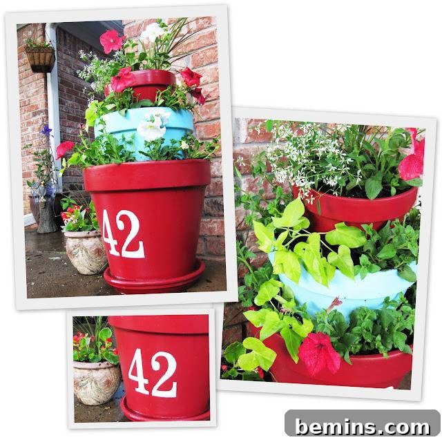 Vertical garden idea stickers.