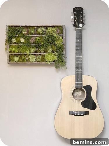 Succulent vertical garden from a soda crate.