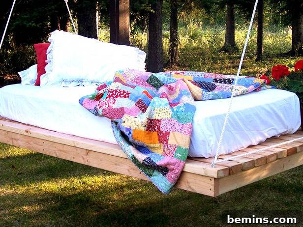 DIY Hanging Swing Daybed for Ultimate Relaxation