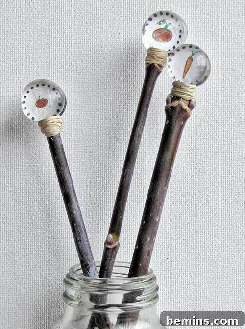 garden markers large Garden Craft: Plant Markers Free Pattern Download