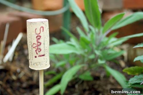 Stamped Stone Plant Markers