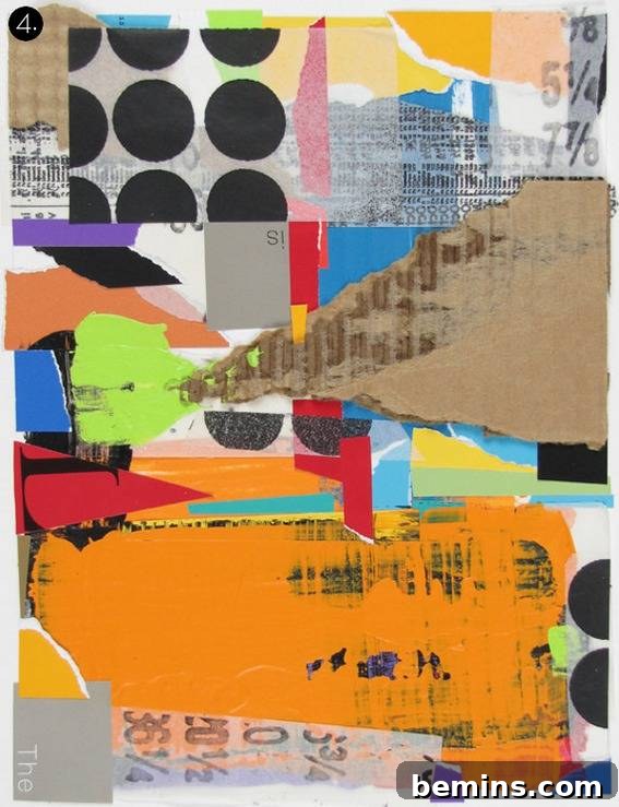 A Reconstructing Ideas collage print using vintage ephemera and found objects