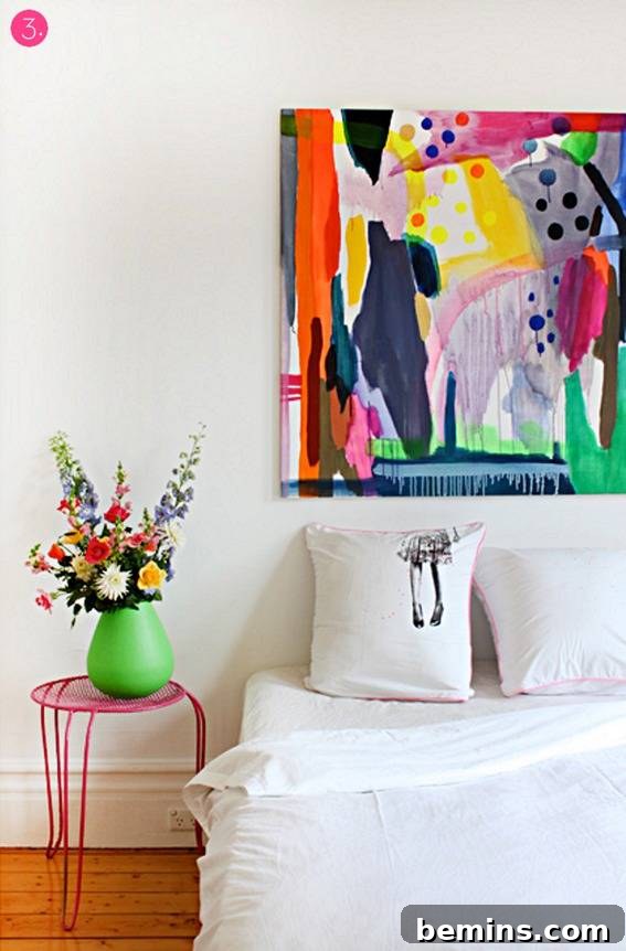 Art as a Headboard Alternative