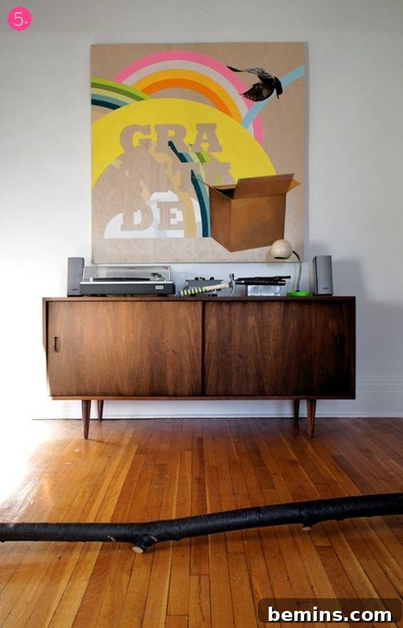 Statement Painting in a Unique Setting