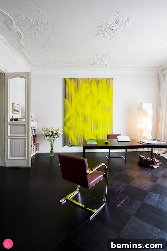 Neon Hues in a Modern Apartment