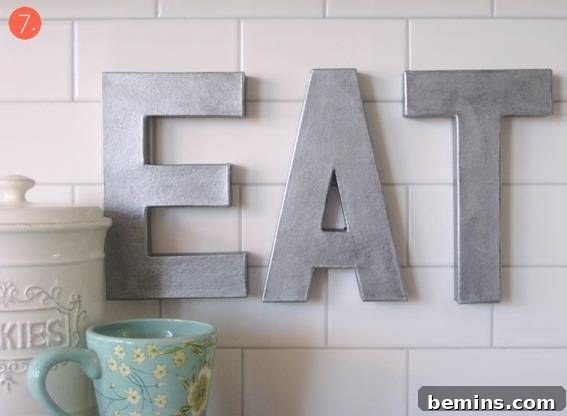 DIY Label maker Typography Art