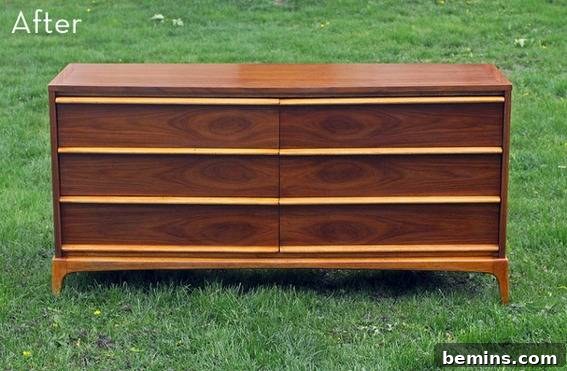 Lane Dresser After Restoration - Beautifully Restored Wood