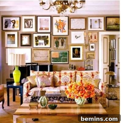 Crafting Your Perfect Gallery Wall 4 Gallery wall stretching over a doorway