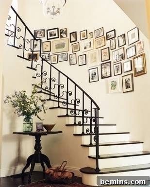 Crafting Your Perfect Gallery Wall 8 A beautifully arranged gallery wall