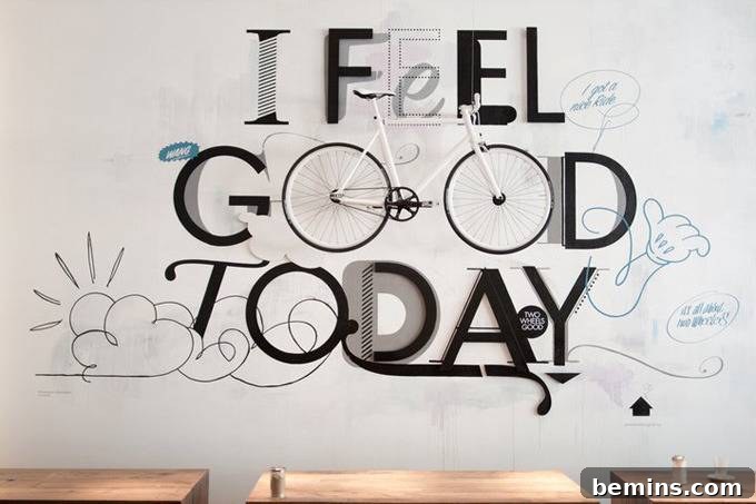 Typography Art Example 10: Bike Art Installation