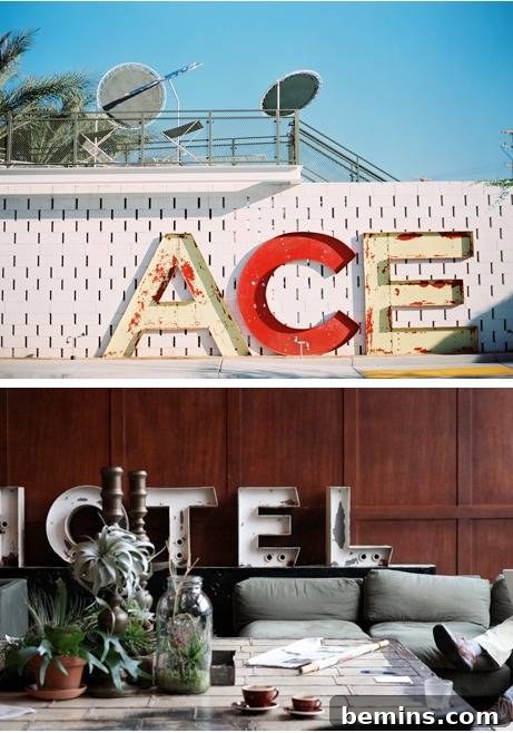 Typography Art Example 5: Ace Hotel Signage