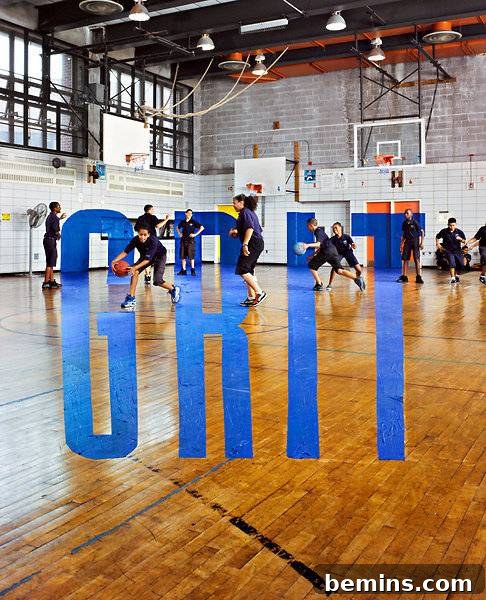 Typography Art Example 9: Grit Gym Mural