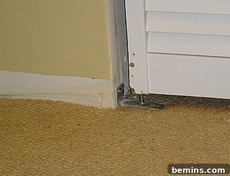 Baseboard before adding the return