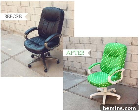 Office chair with custom-made removable cover