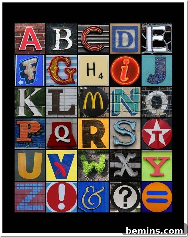 Alphabet Mosaic Printable - Sprik Space