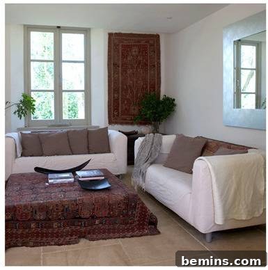 Fabric tape used to hang wall art.