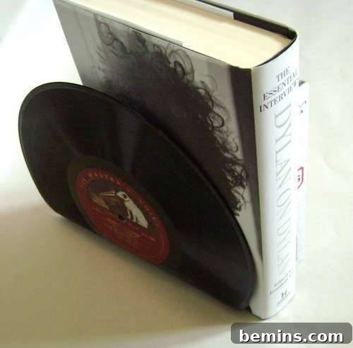 Vinyl Record Bookends