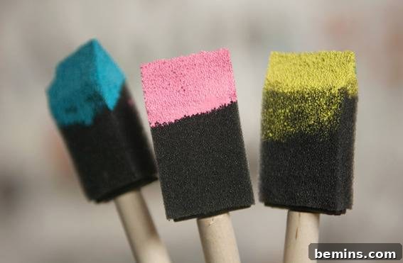 DIY Colorful Paint-Dipped Flower Vases: A Step-by-Step Guide 9 Removing the painter's tape to reveal the dip-dyed design