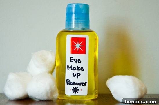Homemade Eye Makeup Remover Bottle