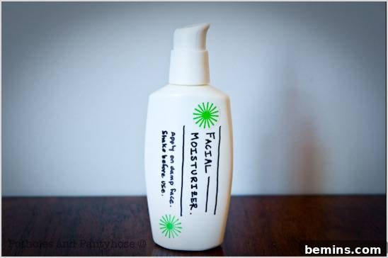 Homemade Facial Moisturizer Bottle