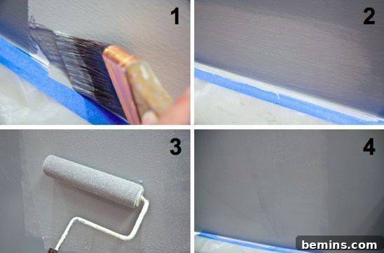 Paint Like a Pro: Insider Tips and Techniques 6 A person demonstrating how to paint a wall with a paint roller