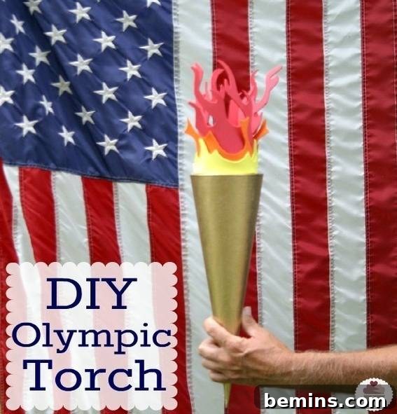 "Olympic Torch made out of Edibles"