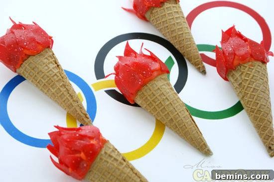 " DIY- A cone designed Olympic torch "