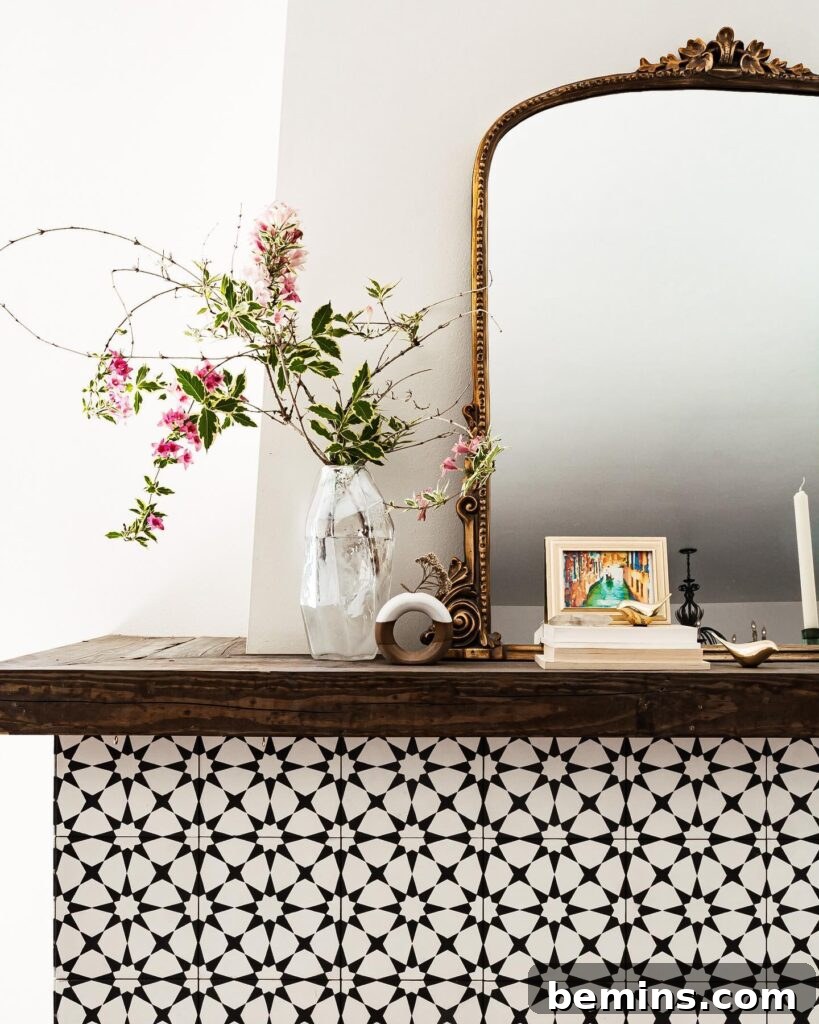 Inspired Fireplace Tile Designs for a Warm Home 3 Mosaic tile fireplace