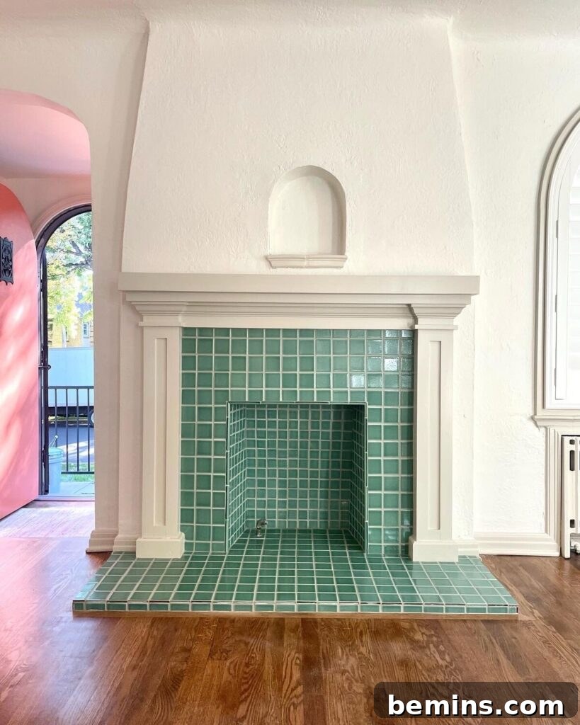 Inspired Fireplace Tile Designs for a Warm Home 24 Mosaic Amalfi Coast Fireplace from Fireclay