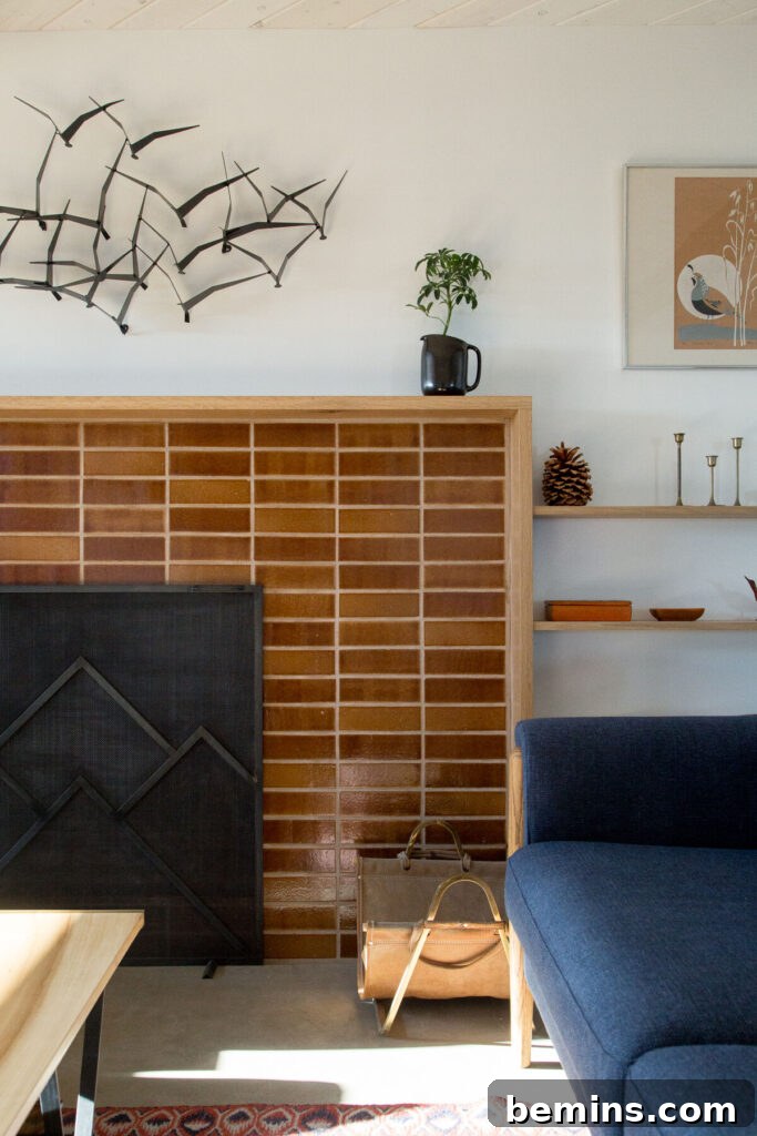 Inspired Fireplace Tile Designs for a Warm Home 6 Warm, southwest Desert Dreaming tile fireplace from Fireclay