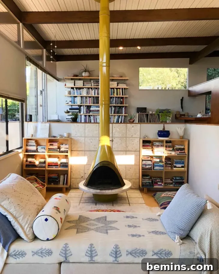 Yellow Malm Fireplace