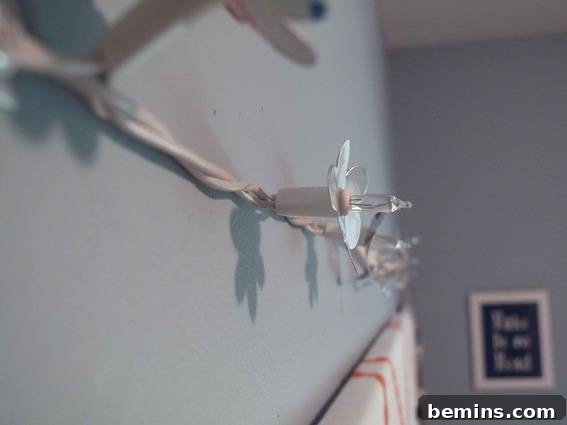 Hanging Flower Lights with Command Clips