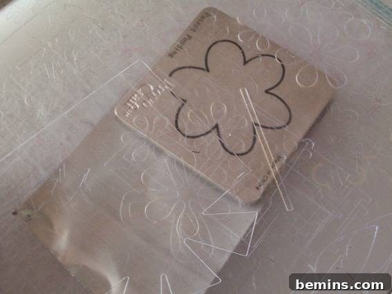 Die cutting flower shapes