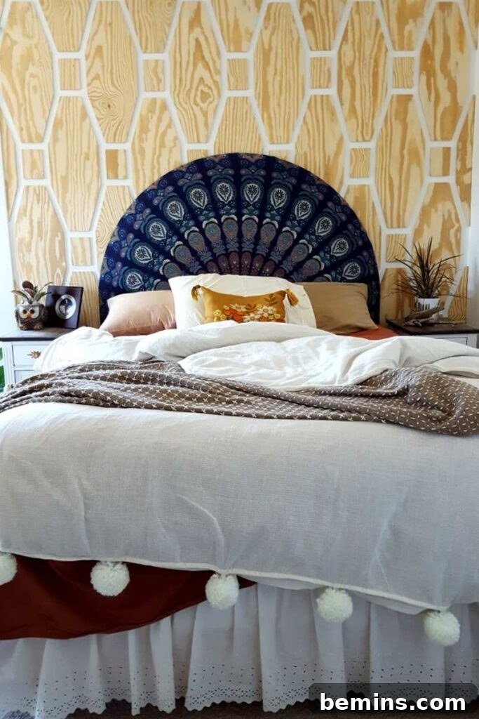 Geometric accent wall