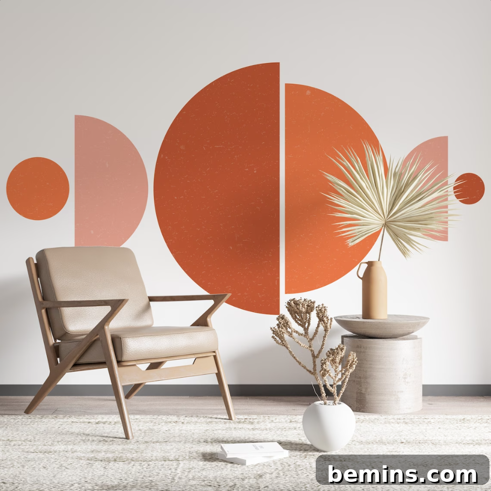 Boho Colorblock Wall Decals from Etsy