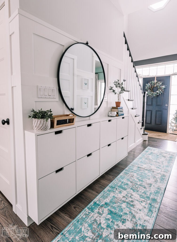 IKEA shoe storage cabinet.