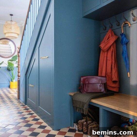 Under stair shoe storage