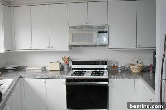 Before: Jonathan Fong's bright white kitchen