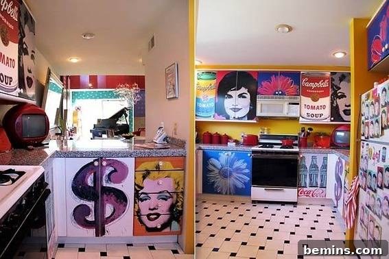 After: Jonathan Fong's colorful and artistic kitchen makeover