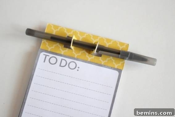 Cutting the Flaps for the Pen/Pencil Holder