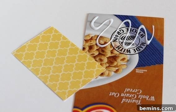 Attaching Magnetic Tape to the Back of the Notepad